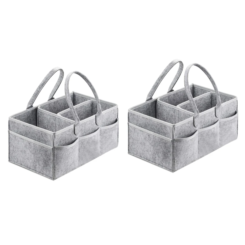 2PCS Baby Diaper Caddy Organizer Portable Holder Bag for Changing Table and Car, Nursery Essentials Storage Bins
2PCS Baby Diaper Caddy Organizer Portable Holder Bag for Changing Table and Car, Nursery Essentials Storage Bins