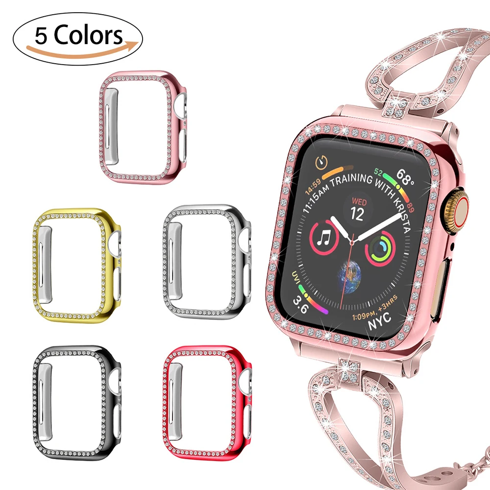 Diamond Protective Case for Apple Watch Cover Series 6 SE 5 4 3 21 38MM 42MM Clock For Iwatch 40mm 44mm watch accessories
Diamond Protective Case for Apple Watch Cover Series 6 SE 5 4 3 21 38MM 42MM Clock For Iwatch 40mm 44mm watch accessories
