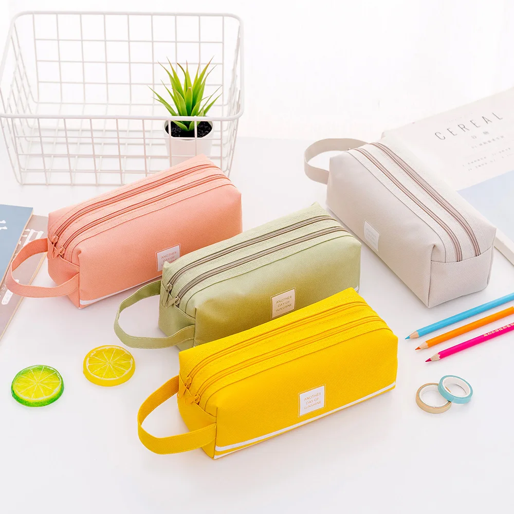 10PCS Colorful Large Capacity Pencil Bag Case Creative Korea Fabric Double Layer Pen Box Pouch School Office Stationery Supplies
10PCS Colorful Large Capacity Pencil Bag Case Creative Korea Fabric Double Layer Pen Box Pouch School Office Stationery Supplies