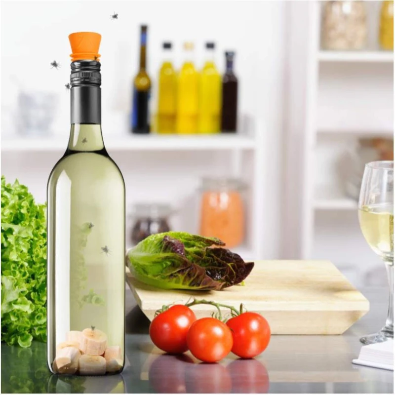 Fruit Fly Traps Killer Reusable Plastic Bottle Top Trap Cover Fly Catcher Pest Insect Control For Indoor Outdoor Farm Orchard
Fruit Fly Traps Killer Reusable Plastic Bottle Top Trap Cover Fly Catcher Pest Insect Control For Indoor Outdoor Farm Orchard