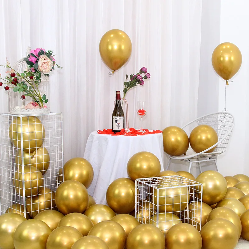 25pcs10 Inch 1.8 Grams Metal Latex Balloon Birthday Party Decoration Wedding Room Bedroom Background Wall Layout Chrome 001 
25pcs10 Inch 1.8 Grams Metal Latex Balloon Birthday Party Decoration Wedding Room Bedroom Background Wall Layout Chrome 001