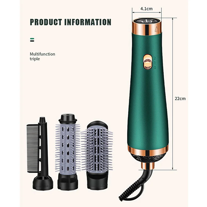 New Electric Hair Dryer Blow Dryer Comb Rotating Hot Air Brush 3 In 1 Hairdryer Hair Blower Brush Hair Curler Auto Curling Iron
New Electric Hair Dryer Blow Dryer Comb Rotating Hot Air Brush 3 In 1 Hairdryer Hair Blower Brush Hair Curler Auto Curling Iron