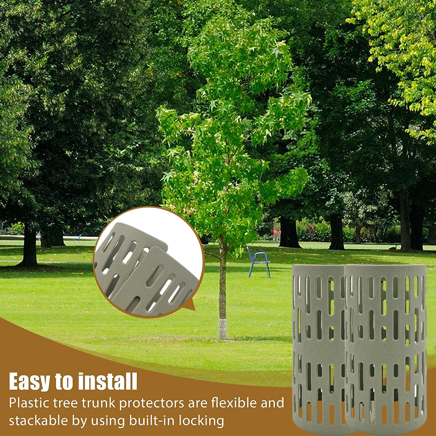 3PCS Tree Trunk Protector for Protecting Trees from Trimmers Mowers Rodents Adjustable Bark Protectors Gardening Tools ALS88
3PCS Tree Trunk Protector for Protecting Trees from Trimmers Mowers Rodents Adjustable Bark Protectors Gardening Tools ALS88