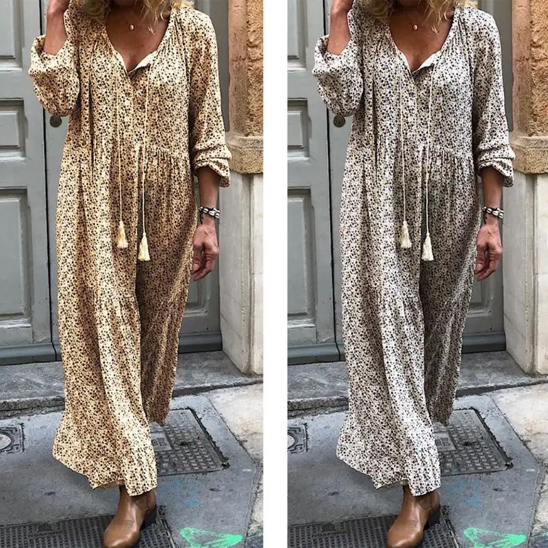 Plus Size Womens Boho Floral Print Maxi Long Tunic Dress with Tassels Ties Sexy V-Neck Long Sleeve Vintage Beach Sundress S-5XL
Plus Size Womens Boho Floral Print Maxi Long Tunic Dress with Tassels Ties Sexy V-Neck Long Sleeve Vintage Beach Sundress S-5XL