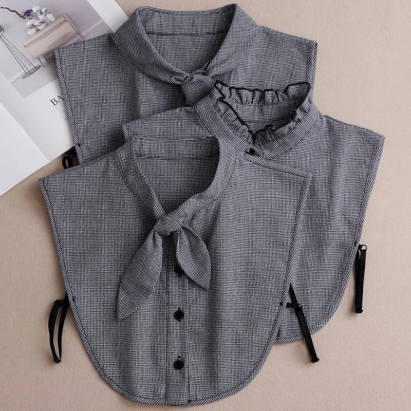 False collar Dickey Removable Plaid Fake Collar Women Detachable collars Col Bluz Korea Openwork OL Retro Accessories
False collar Dickey Removable Plaid Fake Collar Women Detachable collars Col Bluz Korea Openwork OL Retro Accessories