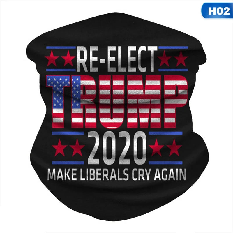 Trump President Printed Face Mask Scarf Keep America Great Neck Gaiter Bandana USA Flag Bandana Face Headband Windproof Headwear
Trump President Printed Face Mask Scarf Keep America Great Neck Gaiter Bandana USA Flag Bandana Face Headband Windproof Headwear