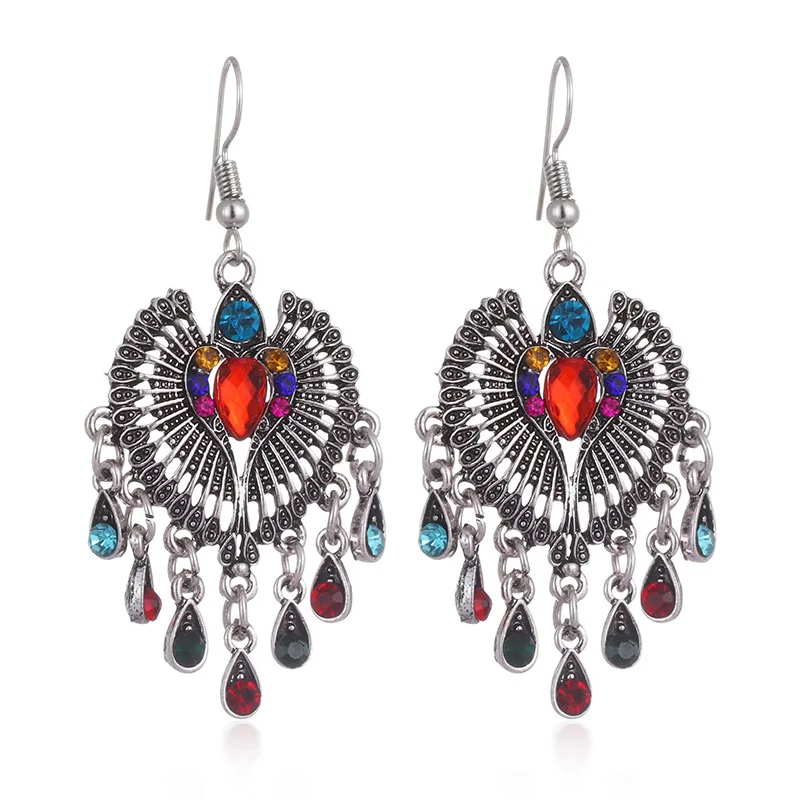 Vintage Silver Color Wing Alloy Earrings For Women Ethnic Blue Crystal Beads Tassel Dangle Earrings Charm Jewelry
Vintage Silver Color Wing Alloy Earrings For Women Ethnic Blue Crystal Beads Tassel Dangle Earrings Charm Jewelry