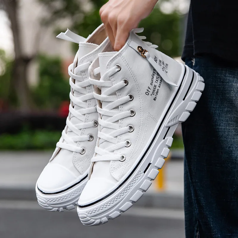 Pennysue 2020 Autumn Korean-Style Breathable Hight-Top Men's Canvas Shoes Casual All-match Student Shoes Fashion Man Sneakers
Pennysue 2020 Autumn Korean-Style Breathable Hight-Top Men's Canvas Shoes Casual All-match Student Shoes Fashion Man Sneakers
