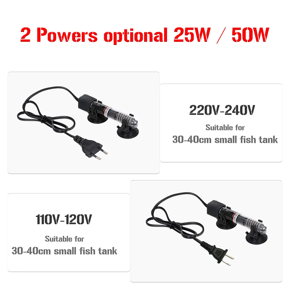 Mini Aquarium Heater Submersible Auto Thermostat Heater Fish Tank Water Heater Quartz Tube with Suction Cup Aquarium Accessories
Mini Aquarium Heater Submersible Auto Thermostat Heater Fish Tank Water Heater Quartz Tube with Suction Cup Aquarium Accessories