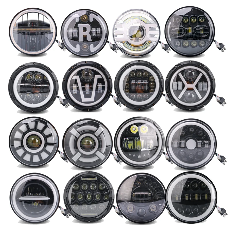 2X 7Inch 12V24V Car Led H4 Headlight Bulbs Moto Hi/Lo Headlight Assembly Angel Eyes Fog Lights For Jeep LADA Moto Suzuki Samurai
2X 7Inch 12V24V Car Led H4 Headlight Bulbs Moto Hi/Lo Headlight Assembly Angel Eyes Fog Lights For Jeep LADA Moto Suzuki Samurai