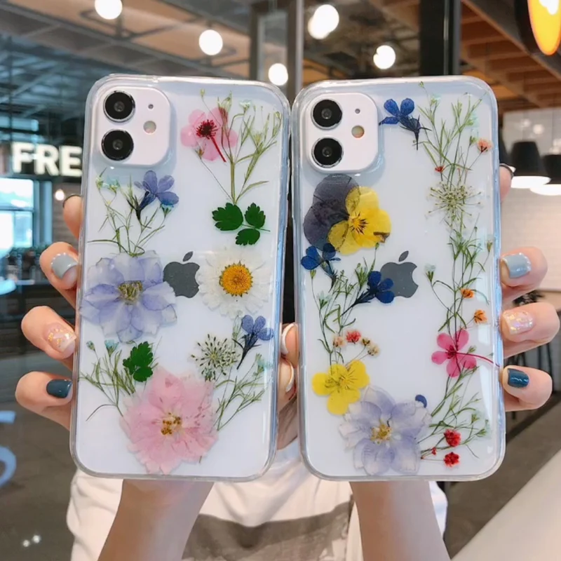 Epoxy Dried Flowers Anti-Fall Case For IPhone 12 11 Pro Max 7 8 Plus SE 2020 X XR XS Max 12 Mini Cases PC Silicone Back Covers
Epoxy Dried Flowers Anti-Fall Case For IPhone 12 11 Pro Max 7 8 Plus SE 2020 X XR XS Max 12 Mini Cases PC Silicone Back Covers
