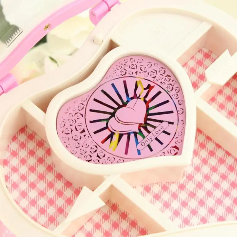 Heart Shape Dancing Ballerina Music Box PLastic Jewellery Box Carousel Hand Crank Music Box Mechanism Gift for Valentine's Day 
Heart Shape Dancing Ballerina Music Box PLastic Jewellery Box Carousel Hand Crank Music Box Mechanism Gift for Valentine's Day