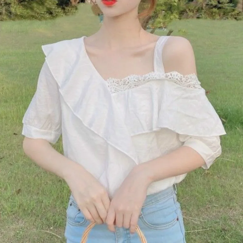 Elegant Blouse Women Off Shoulder Sweet Loose Chiffon Shirt Japan Style Kawaii Womens Blouse White Shirt for Summer 2020
Elegant Blouse Women Off Shoulder Sweet Loose Chiffon Shirt Japan Style Kawaii Womens Blouse White Shirt for Summer 2020