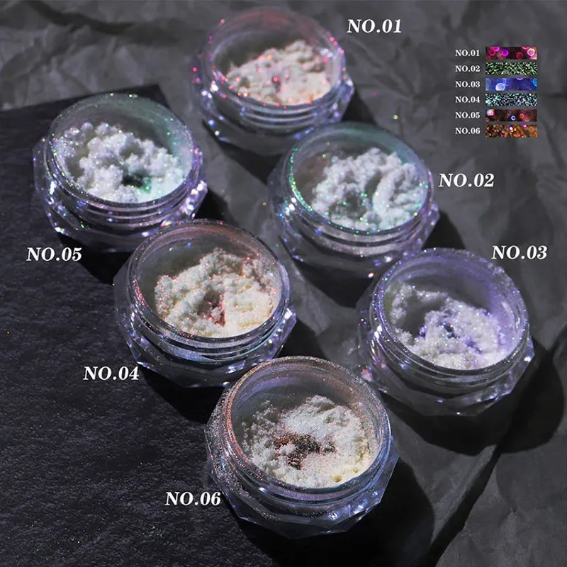 1 Box Transparent Ice Aurora Neon Powder Nail Art Powder Mermaid Chrome Pigment Dust Manicure for DIY Nail Art Decorations NGP43
1 Box Transparent Ice Aurora Neon Powder Nail Art Powder Mermaid Chrome Pigment Dust Manicure for DIY Nail Art Decorations NGP43