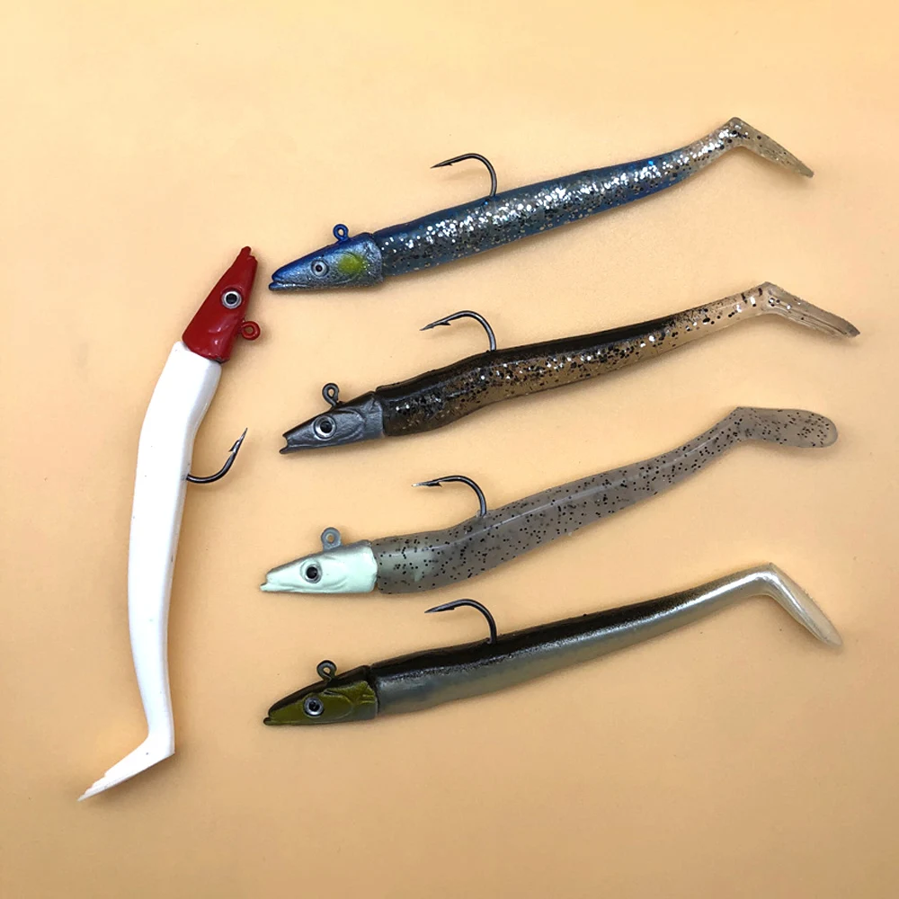 5Pcs Soft Minnow Metal Jig Head Lure 10g Wobblers Jigging Silicone Artificial Fish Bait Night Sea Fishing Tackle for Bass Pike 
5Pcs Soft Minnow Metal Jig Head Lure 10g Wobblers Jigging Silicone Artificial Fish Bait Night Sea Fishing Tackle for Bass Pike