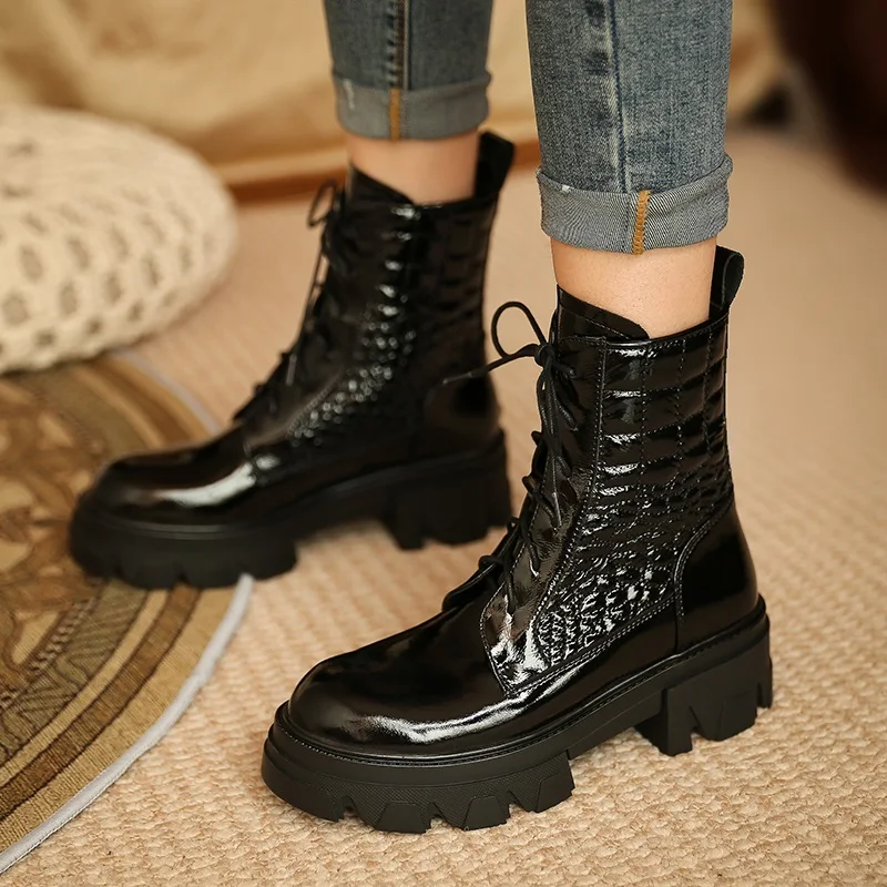 women platform chunky heeled bootie women shoes autumn winter mixed leather ankle boots round toe lace-up sexy ladies shoes boot
women platform chunky heeled bootie women shoes autumn winter mixed leather ankle boots round toe lace-up sexy ladies shoes boot