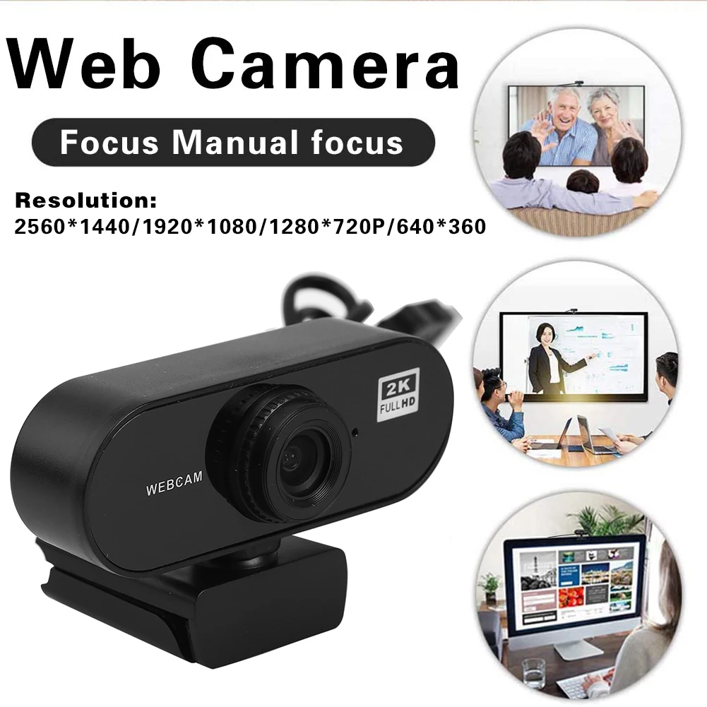 2K HD Webcam with Mic USB Driver Free Plug N Play Web Camera for Smart TV PC Widescreen Video Work Home Accessories
2K HD Webcam with Mic USB Driver Free Plug N Play Web Camera for Smart TV PC Widescreen Video Work Home Accessories