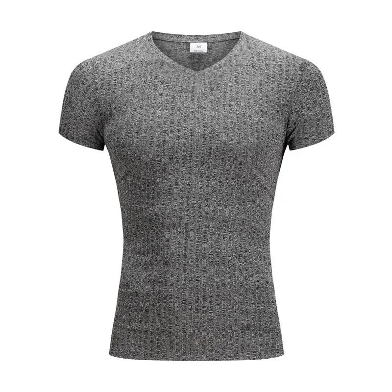 2021 Summer New Running V-neck Short Sleeve T-shirt Men's Fitness Slim Sports Striped Fashion Top Knitwear Workout Clothes
2021 Summer New Running V-neck Short Sleeve T-shirt Men's Fitness Slim Sports Striped Fashion Top Knitwear Workout Clothes