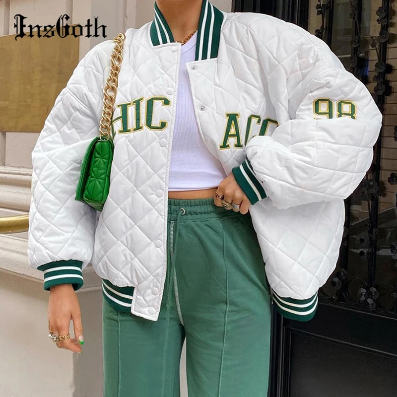 InsGoth Streetwear Embroidery Letter Argyle Coat Harajuku Grunge Punk Long Sleeve Oversized Jacket Women Winter Outfit Down Coat
InsGoth Streetwear Embroidery Letter Argyle Coat Harajuku Grunge Punk Long Sleeve Oversized Jacket Women Winter Outfit Down Coat