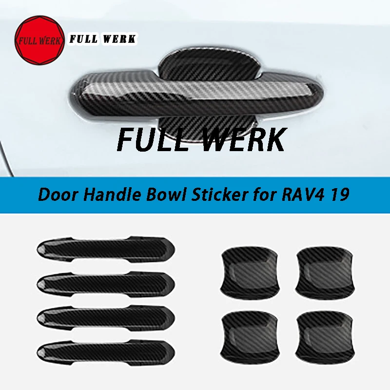 ABS Car Exterior Door Handle Bowl Cover Sticker Trim Decoration for RAV4 19 Auto Styling Accessories Carbon Fiber Look
ABS Car Exterior Door Handle Bowl Cover Sticker Trim Decoration for RAV4 19 Auto Styling Accessories Carbon Fiber Look