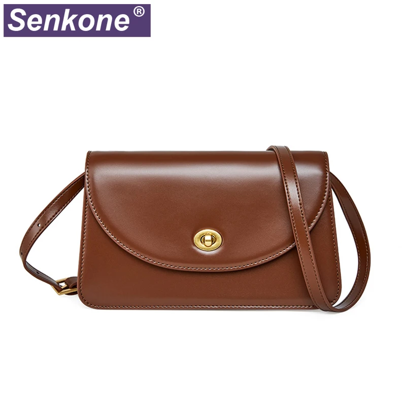 Vintage Crossbody Bags For Girls Small Flap Genuine Leather Women Shoulder Bags Messenger Lock Bags Retro Brown Black White Bag
Vintage Crossbody Bags For Girls Small Flap Genuine Leather Women Shoulder Bags Messenger Lock Bags Retro Brown Black White Bag