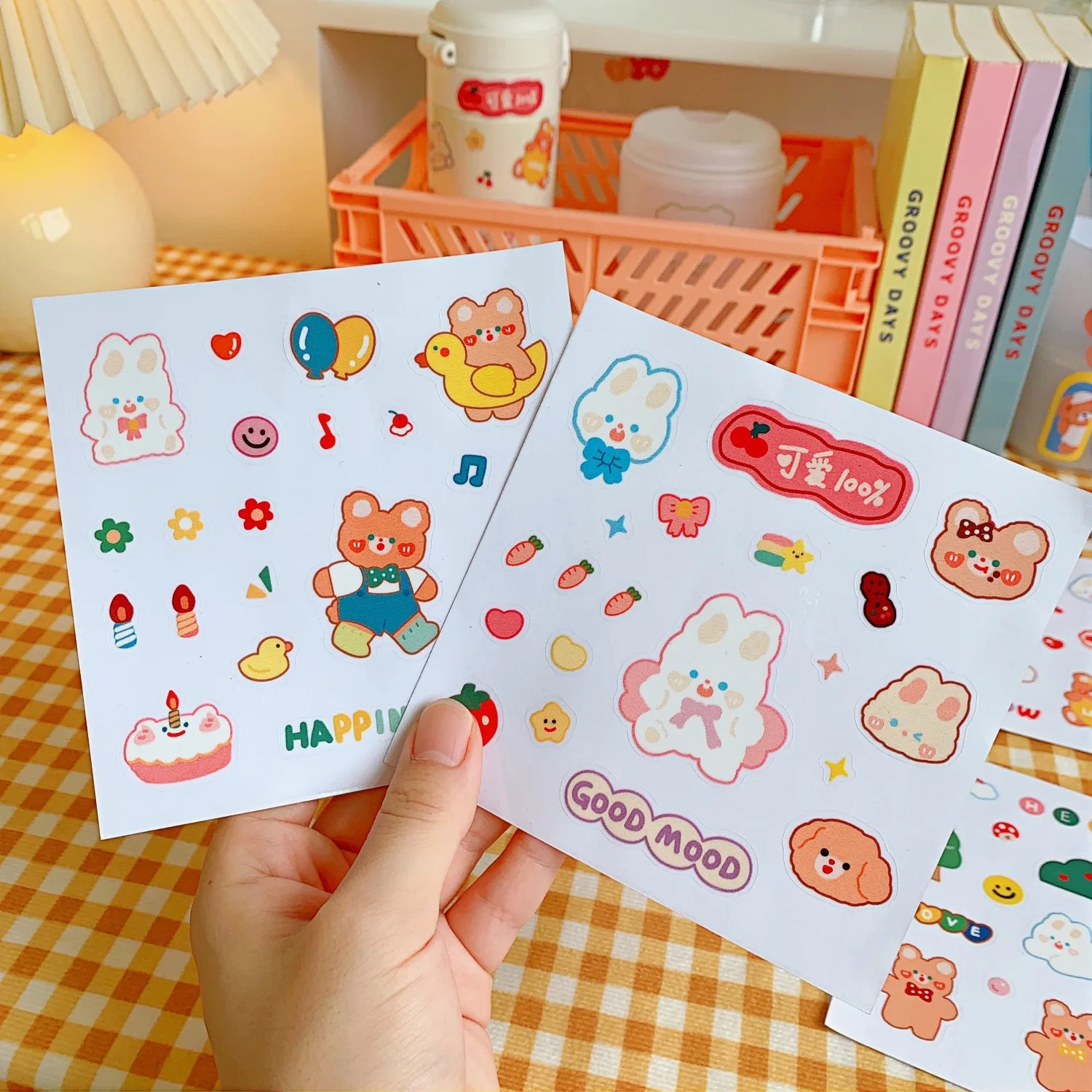 Ins Cute Stickers Children's Handbook Stickers Sweet Bear Japanese Cartoon Mug Decoration Small Stickers
Ins Cute Stickers Children's Handbook Stickers Sweet Bear Japanese Cartoon Mug Decoration Small Stickers