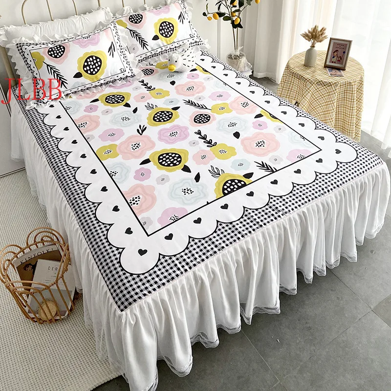 European style bed skirt set 3pcs/set viscose filament sheet pillowcase cool Bed cover lace home ruffles summer flower mat set
European style bed skirt set 3pcs/set viscose filament sheet pillowcase cool Bed cover lace home ruffles summer flower mat set