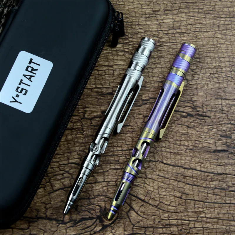 Y-START Titanium EDC tool Tactical pen Defense pen with LED Torches for outdoor camping Searching
Y-START Titanium EDC tool Tactical pen Defense pen with LED Torches for outdoor camping Searching