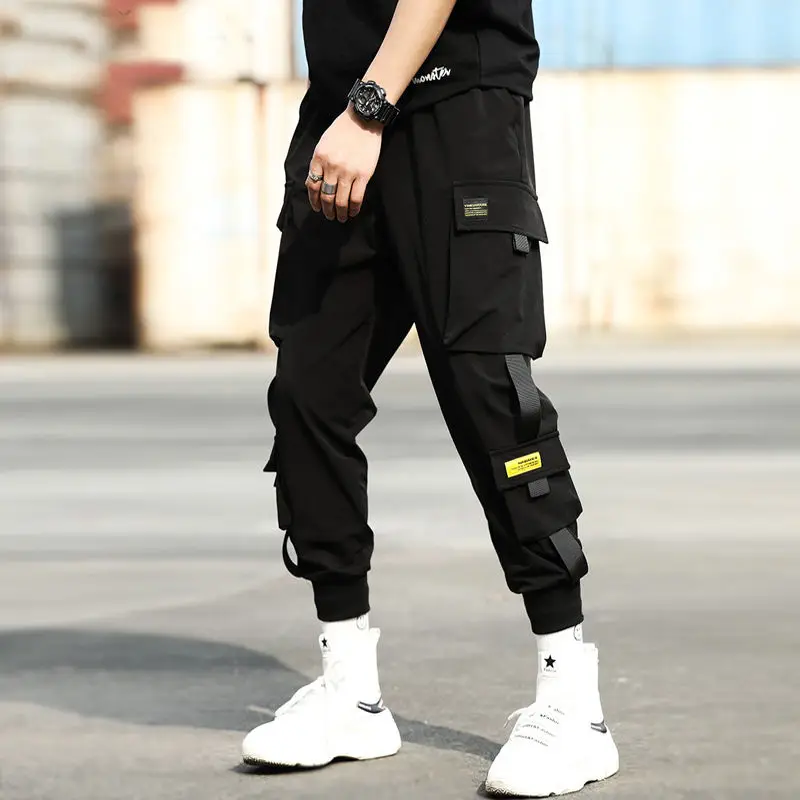 2021 Men Multi-pocket Elastic Waist Design Harem Pant Street Punk Hip Hop Red Casual Trousers Joggers Male Army Cargo Pants
2021 Men Multi-pocket Elastic Waist Design Harem Pant Street Punk Hip Hop Red Casual Trousers Joggers Male Army Cargo Pants