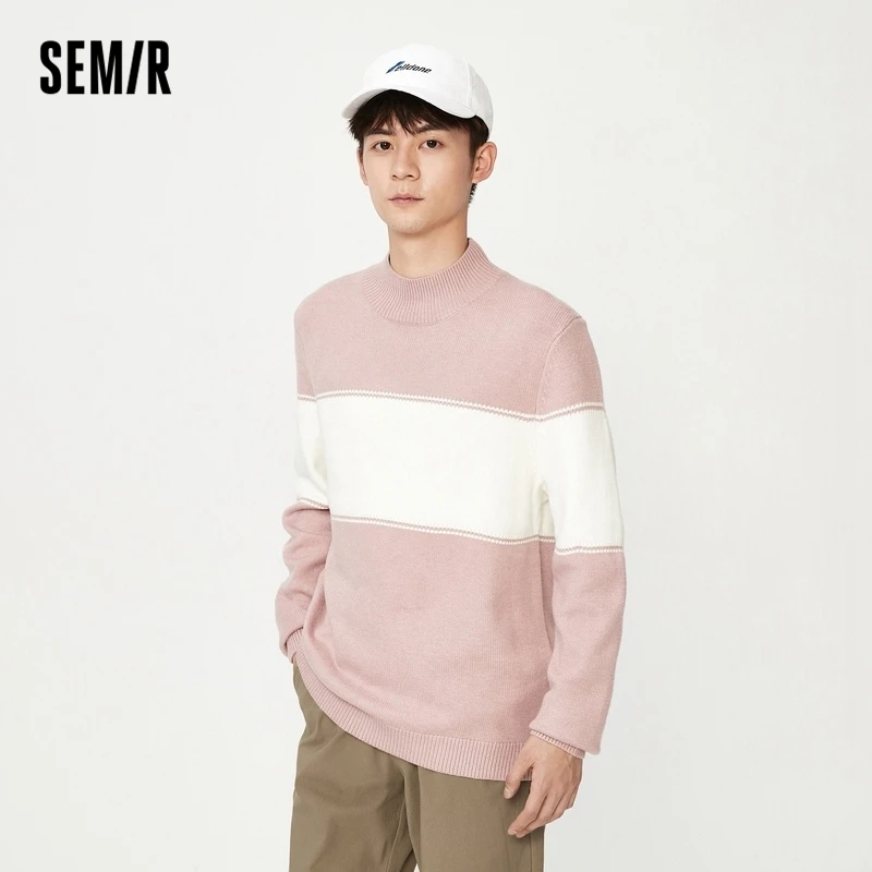 Свитер SEMIR с воротником-хомутом для мужчин, трикотажная одежда, осень-зима 2021, японская свободная одежда для ленивых, модный Мужской базовый ...
Свитер SEMIR с воротником-хомутом для мужчин, трикотажная одежда, осень-зима 2021, японская свободная одежда для ленивых, модный Мужской базовый ...