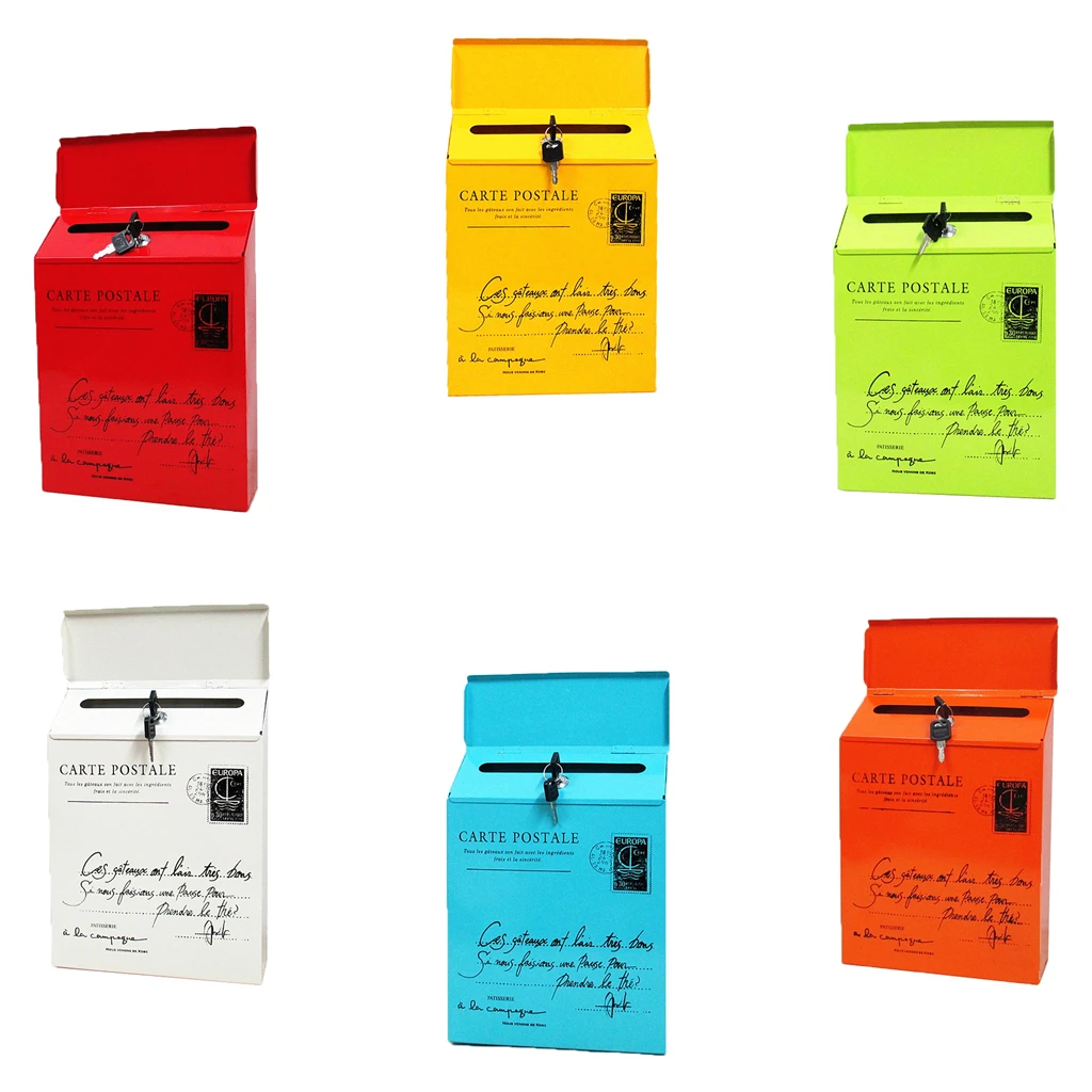 Vintage Retro Wall Mount Mailbox Mail Postal Letter Newspaper Box Waterproof Post Boxes Bucket Wall Mounted Mailbox Decoration
Vintage Retro Wall Mount Mailbox Mail Postal Letter Newspaper Box Waterproof Post Boxes Bucket Wall Mounted Mailbox Decoration