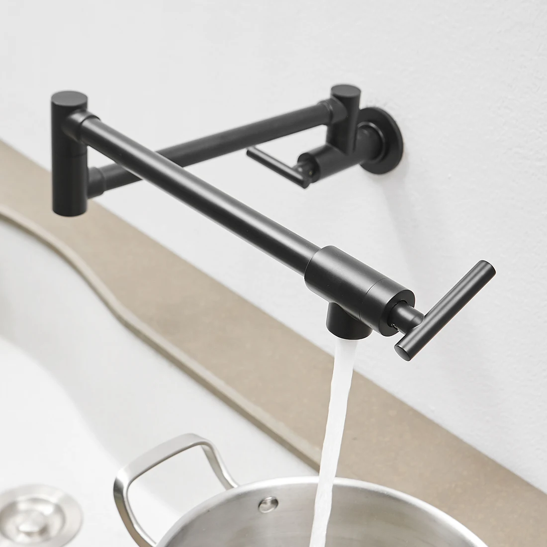 SOGNARE Kitchen Faucet Wall Pot Filler Tap Folding Stretchable Swing Arm Sink Mixer 360 Degree Rotation Cuisine Cocina Для Кухни
SOGNARE Kitchen Faucet Wall Pot Filler Tap Folding Stretchable Swing Arm Sink Mixer 360 Degree Rotation Cuisine Cocina Для Кухни