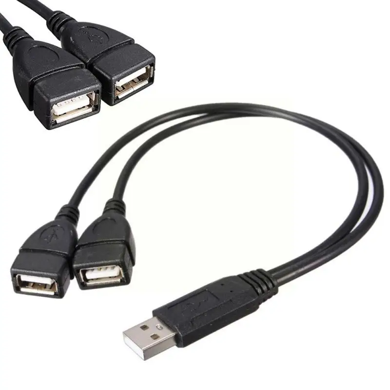 Usb 2.0 A Male To 2 Dual Female Jack Y Splitter Converter Extended Adapter Line Extension Hub One-two Cable Cord Power Char P8k5
Usb 2.0 A Male To 2 Dual Female Jack Y Splitter Converter Extended Adapter Line Extension Hub One-two Cable Cord Power Char P8k5