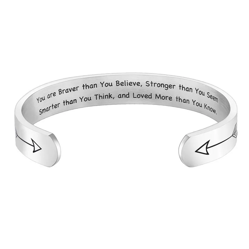 Filial Piety Mother's Day Gift Lettering Mom C-shaped Bracelet Stainless Steel Bangls 
Filial Piety Mother's Day Gift Lettering Mom C-shaped Bracelet Stainless Steel Bangls