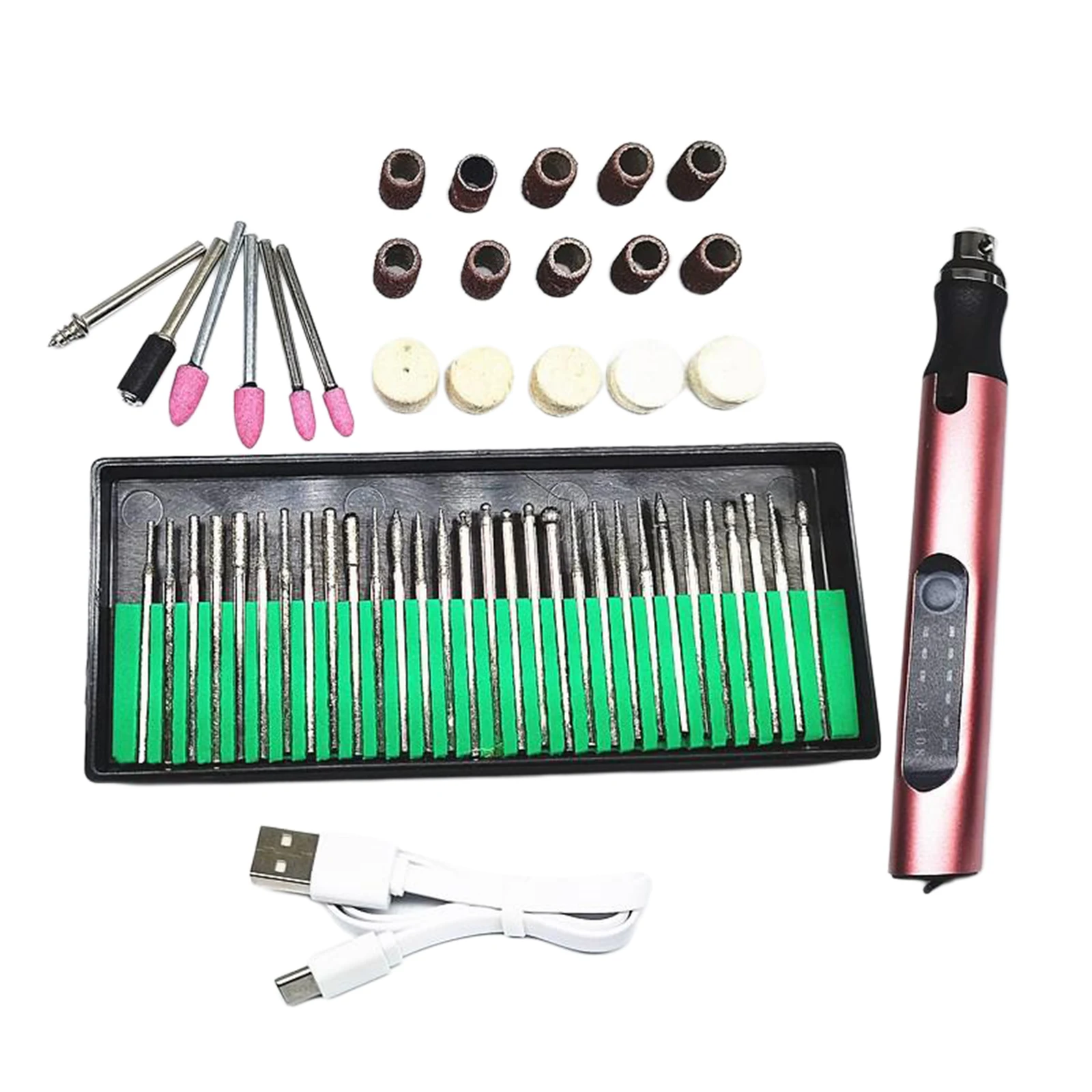 Nail Art Drill KIt Electric File Buffer Bits Acrylic Portable Machine Grinder
Nail Art Drill KIt Electric File Buffer Bits Acrylic Portable Machine Grinder
