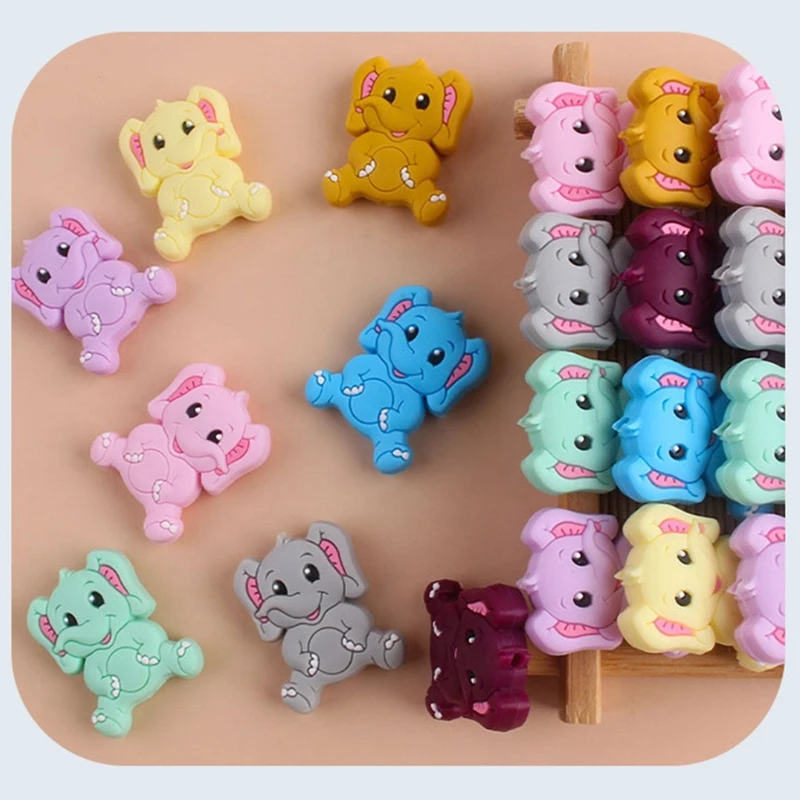 5 Pcs/Pack Baby Cartoon Elephant Shape Teether Silicone Beads Molar Toys Infant Teething Soother Shower Gifts
5 Pcs/Pack Baby Cartoon Elephant Shape Teether Silicone Beads Molar Toys Infant Teething Soother Shower Gifts