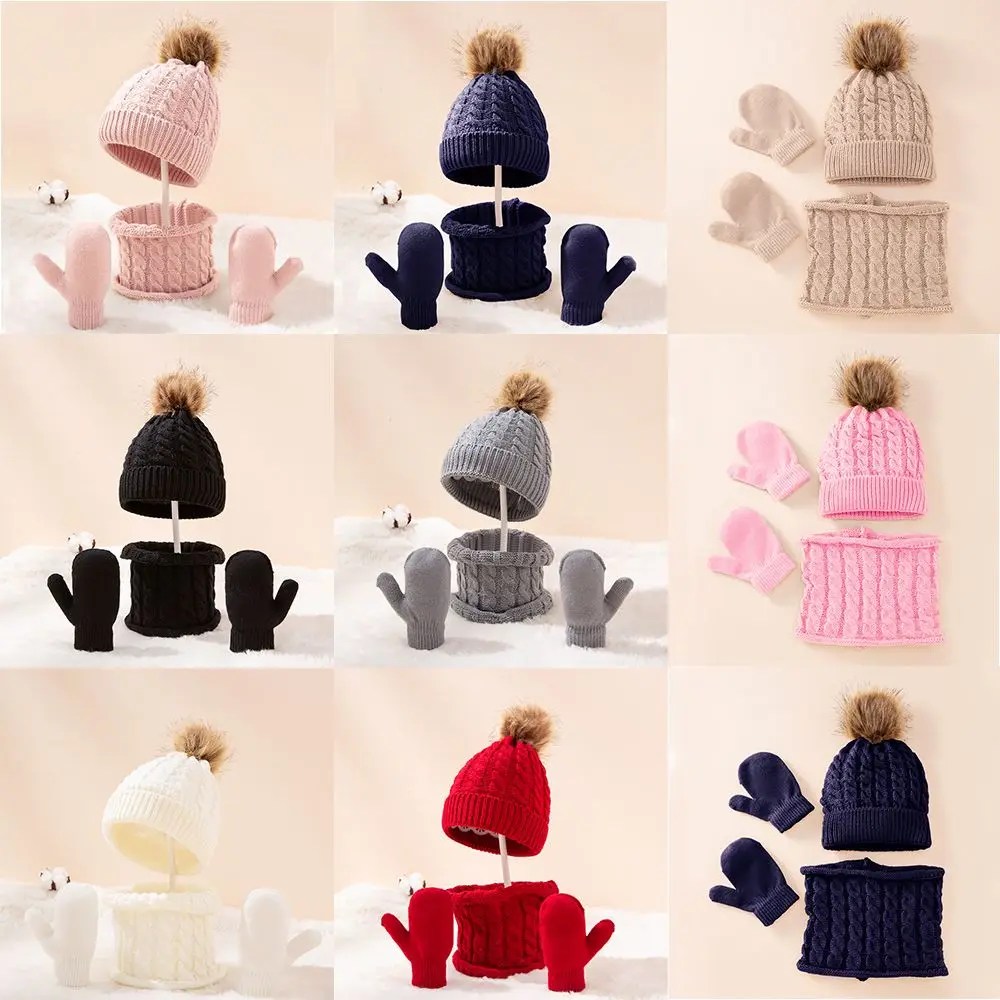 3Pcs/Set Cute Hat Scarf Gloves Set Solid Color Cotton Caps Winter Warm Accessories For Kids 0-3 Years Boys Girls Children
3Pcs/Set Cute Hat Scarf Gloves Set Solid Color Cotton Caps Winter Warm Accessories For Kids 0-3 Years Boys Girls Children