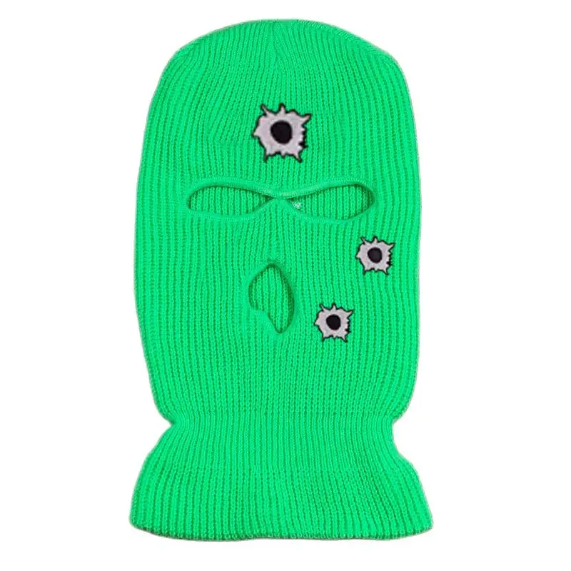 Unisex Full Face Hat Embroidery Three 3-hole Balaclava Knit Hat Army Tactical CS Winter Ski Riding Mask Beanie Warm Mask
Unisex Full Face Hat Embroidery Three 3-hole Balaclava Knit Hat Army Tactical CS Winter Ski Riding Mask Beanie Warm Mask