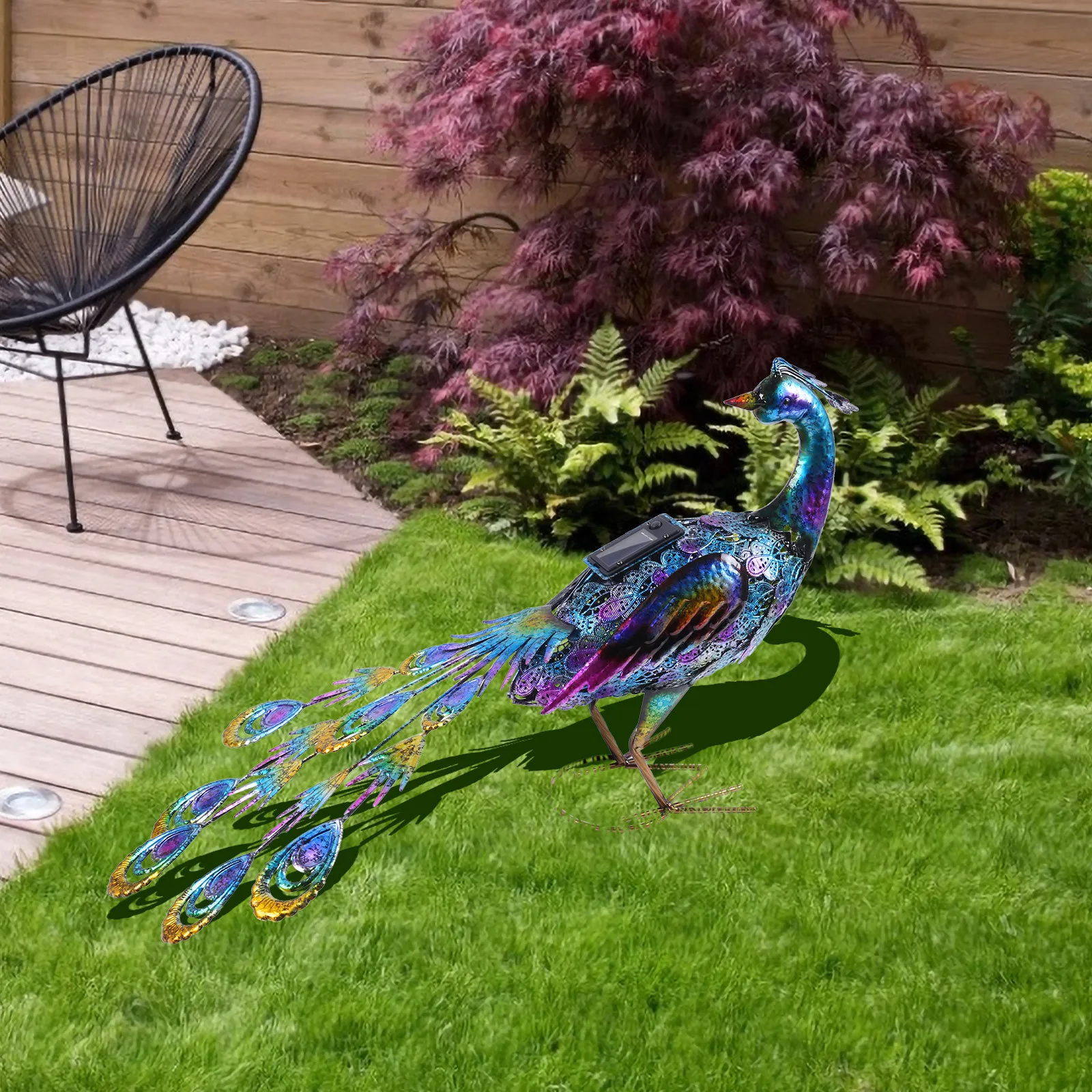1pc Garden 3d Stereo Pvc Peacock Statue Solar Led Peacock Landscape Light Courtyard Colorful Simulation Animal Sculptures#W
1pc Garden 3d Stereo Pvc Peacock Statue Solar Led Peacock Landscape Light Courtyard Colorful Simulation Animal Sculptures#W