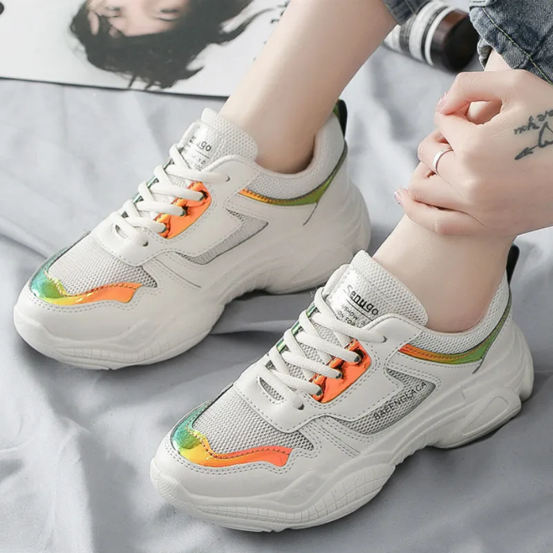 Spring and autumn White Platform Sneaker Shoes Femme Thick Bottom Footwear Woman Casual Shoes Platform Vulcanize Shoes X1-78
Spring and autumn White Platform Sneaker Shoes Femme Thick Bottom Footwear Woman Casual Shoes Platform Vulcanize Shoes X1-78