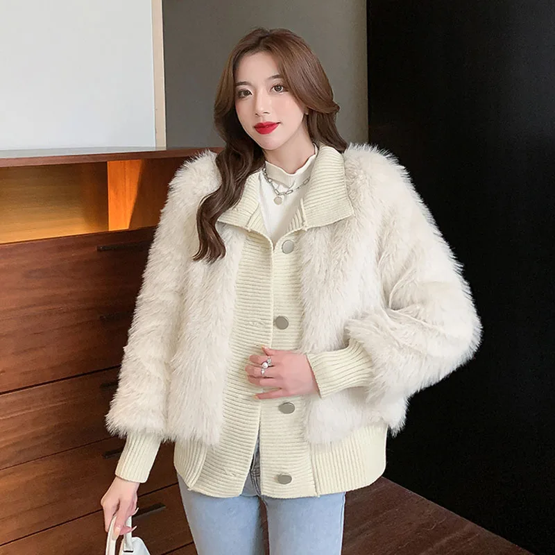 Winter New Women Fashion Imitation Fur Plush Coat 2022 Korean Style Female Elegant Keep Warm Long Sleeve Solid Coat
Winter New Women Fashion Imitation Fur Plush Coat 2022 Korean Style Female Elegant Keep Warm Long Sleeve Solid Coat