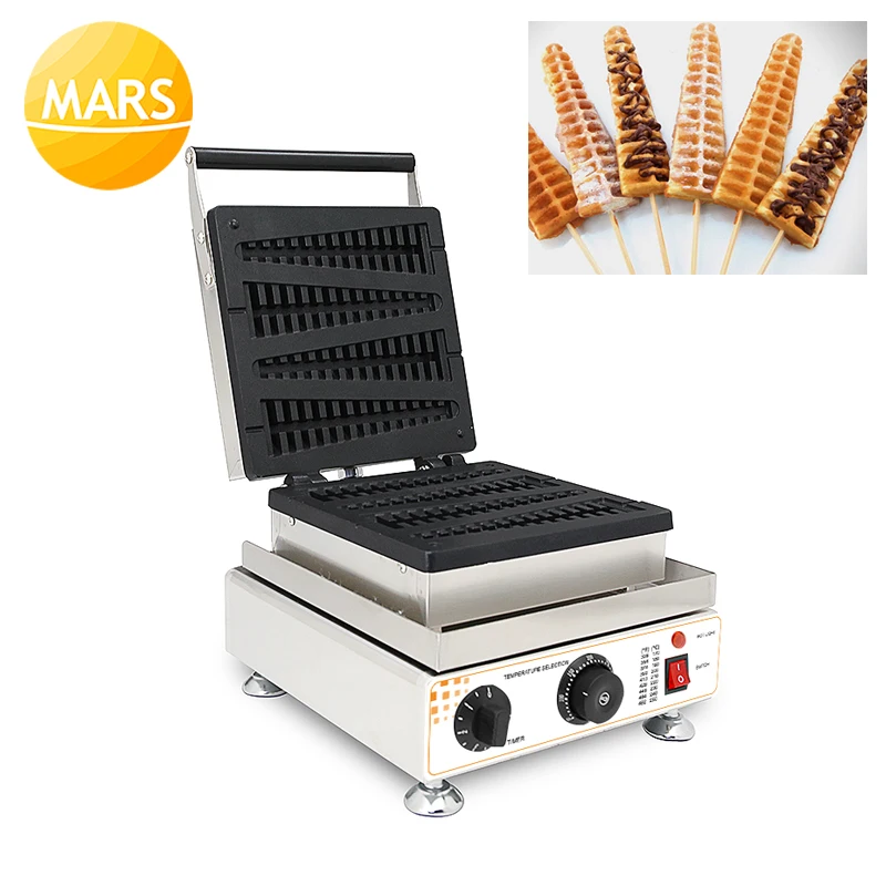 

Commercial Electric Non-stick Lolly Waffle Maker Machine 220V 110V Waffle Stick Baker Waflera Iron Cake Oven in Baking Equipment