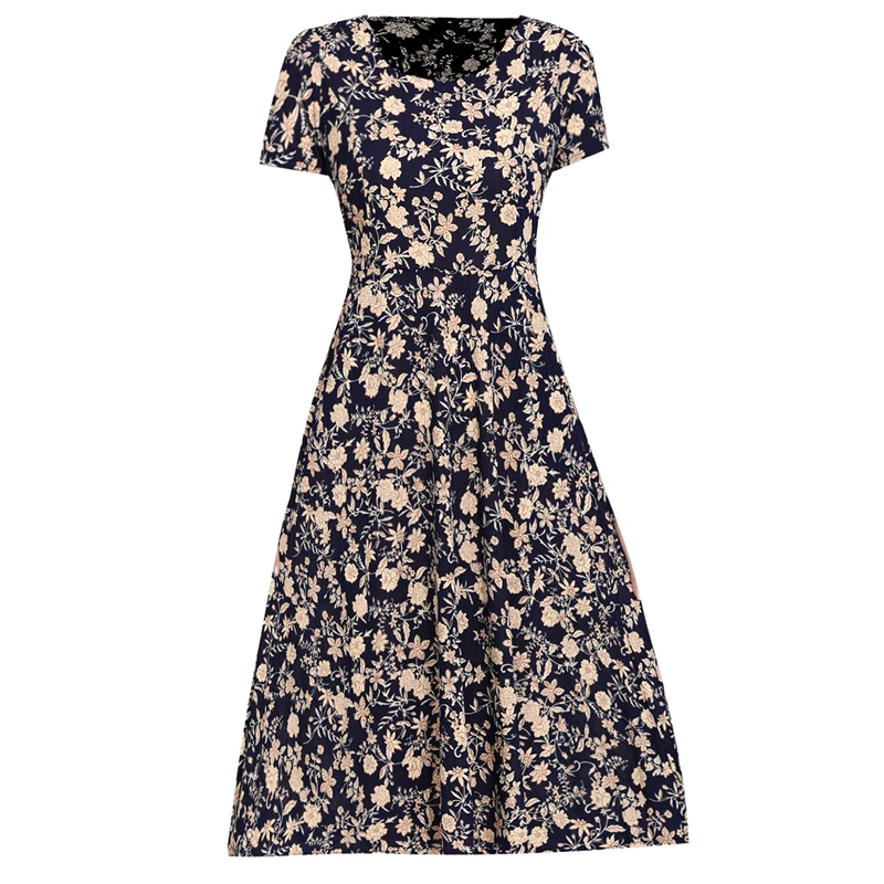 2021 New Women Summer Dress Short Sleeve O-Neck Printing Female Casual Dresses Plus Size Vintage Mid-Calf Boho Dress XL-5XL
2021 New Women Summer Dress Short Sleeve O-Neck Printing Female Casual Dresses Plus Size Vintage Mid-Calf Boho Dress XL-5XL