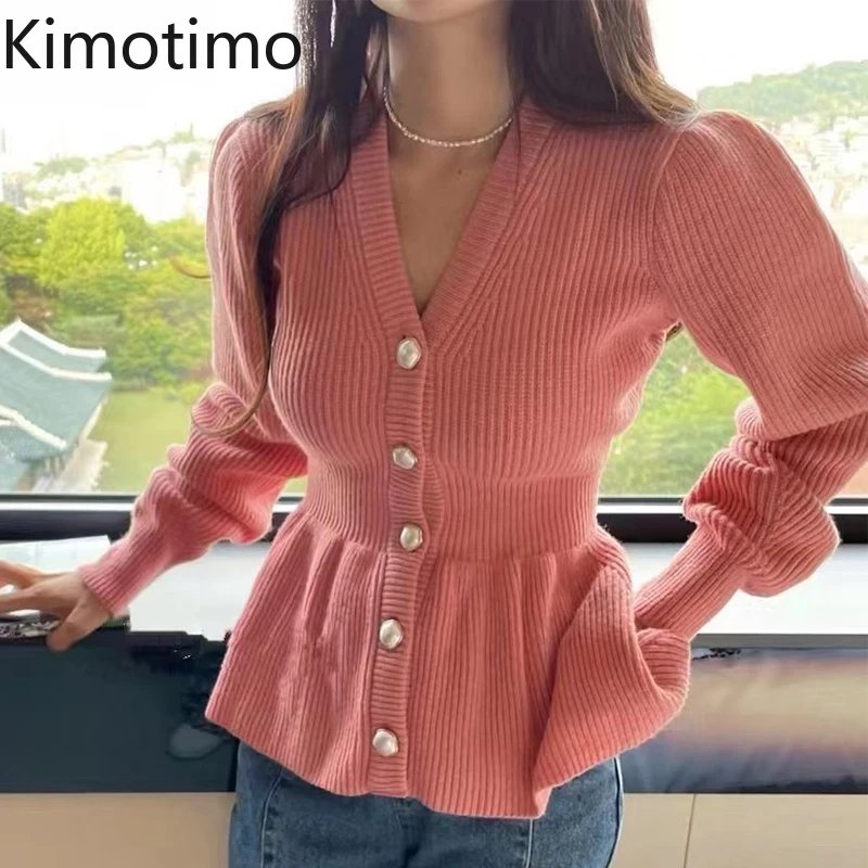 Kimotimo Knitted Cardigan Women Korean Chic Retro V Neck Waist Cropped Sweater Autumn Winter Temperament Long Sleeve Solid Coats
Kimotimo Knitted Cardigan Women Korean Chic Retro V Neck Waist Cropped Sweater Autumn Winter Temperament Long Sleeve Solid Coats