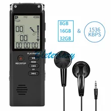 Digital Voice Recorder Mini Spy USB Professional Dictaphone Audio Recording With WAV,MP3 Player Grabadora De Voz 8GB 16GB 32GB