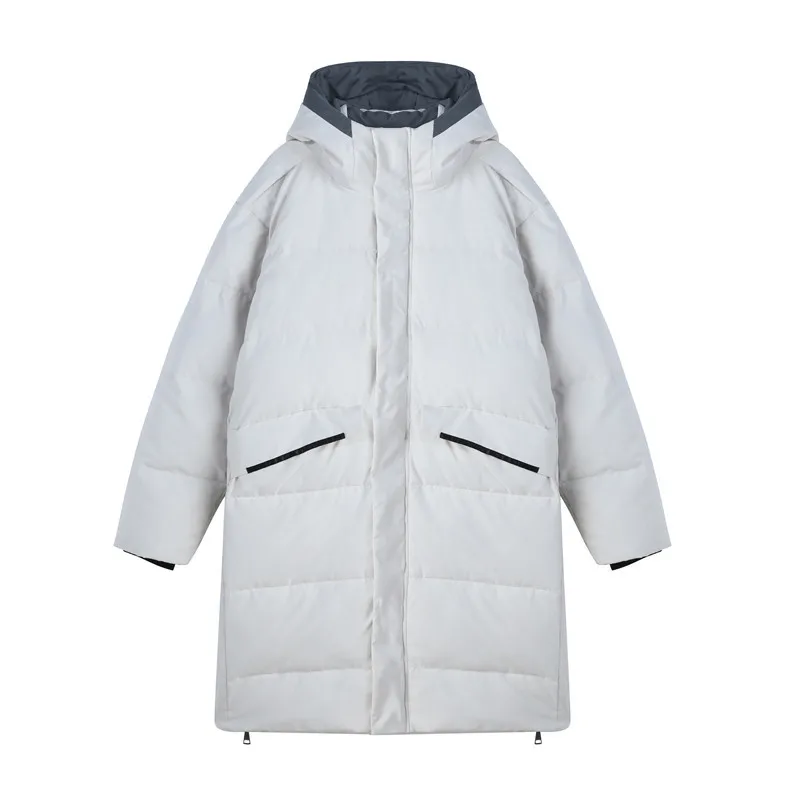 Contrasting color hooded thick velcro pockets loose warmth casual fashion down cotton femininity commuter zipper jacket China
Contrasting color hooded thick velcro pockets loose warmth casual fashion down cotton femininity commuter zipper jacket China