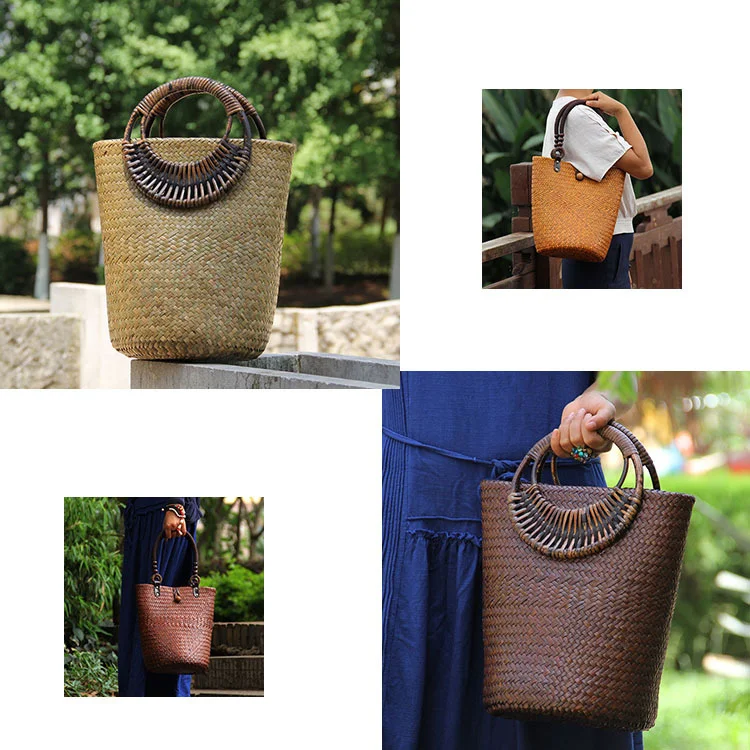 125 yuan series Chinese ethnic style women's handbag rattan woven bag straw woven Bucket Bag
125 yuan series Chinese ethnic style women's handbag rattan woven bag straw woven Bucket Bag