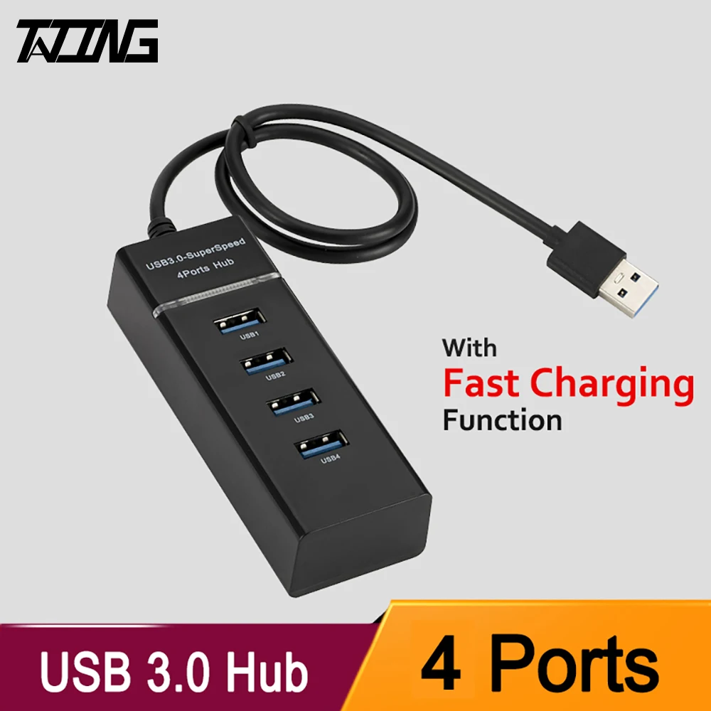 Высокоскоростной разветвитель TATING с 4 портами USB 3,0, разветвитель для настольных ПК, ноутбуков, адаптер USB 3,0, концентратор с функцией быстрой ...
Высокоскоростной разветвитель TATING с 4 портами USB 3,0, разветвитель для настольных ПК, ноутбуков, адаптер USB 3,0, концентратор с функцией быстрой ...