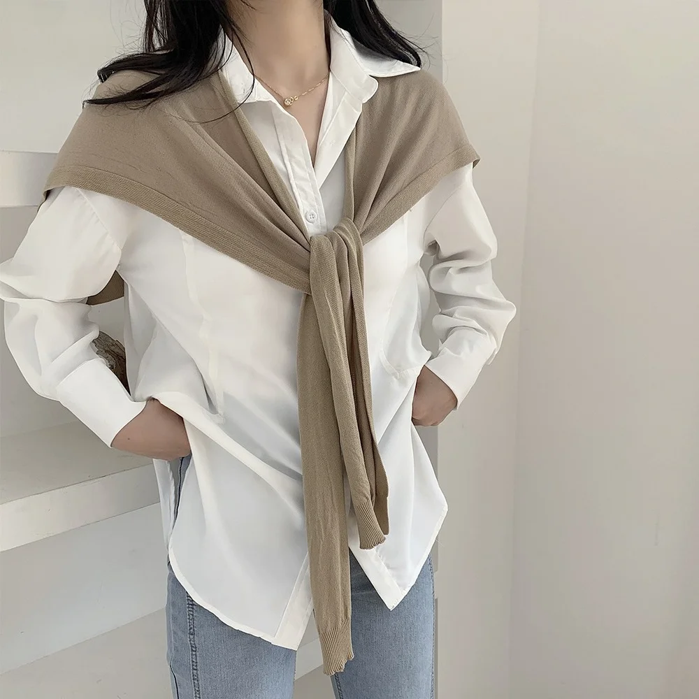 Office Lady Cotton Oversize White Shirt Woman 2021 Spring Autumn New Loose Retro Long Sleeve Blouse Jacket
Office Lady Cotton Oversize White Shirt Woman 2021 Spring Autumn New Loose Retro Long Sleeve Blouse Jacket