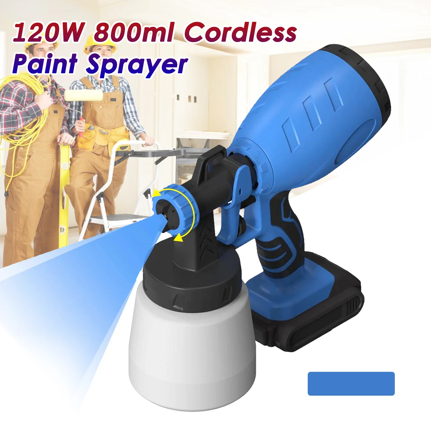 KKmoon Paint Sprayer 120W 800ml Cordless Electric Paint Sprayer High Power HVLP Spray Latex Paint Machine Air Sterilizer Sprayer
KKmoon Paint Sprayer 120W 800ml Cordless Electric Paint Sprayer High Power HVLP Spray Latex Paint Machine Air Sterilizer Sprayer